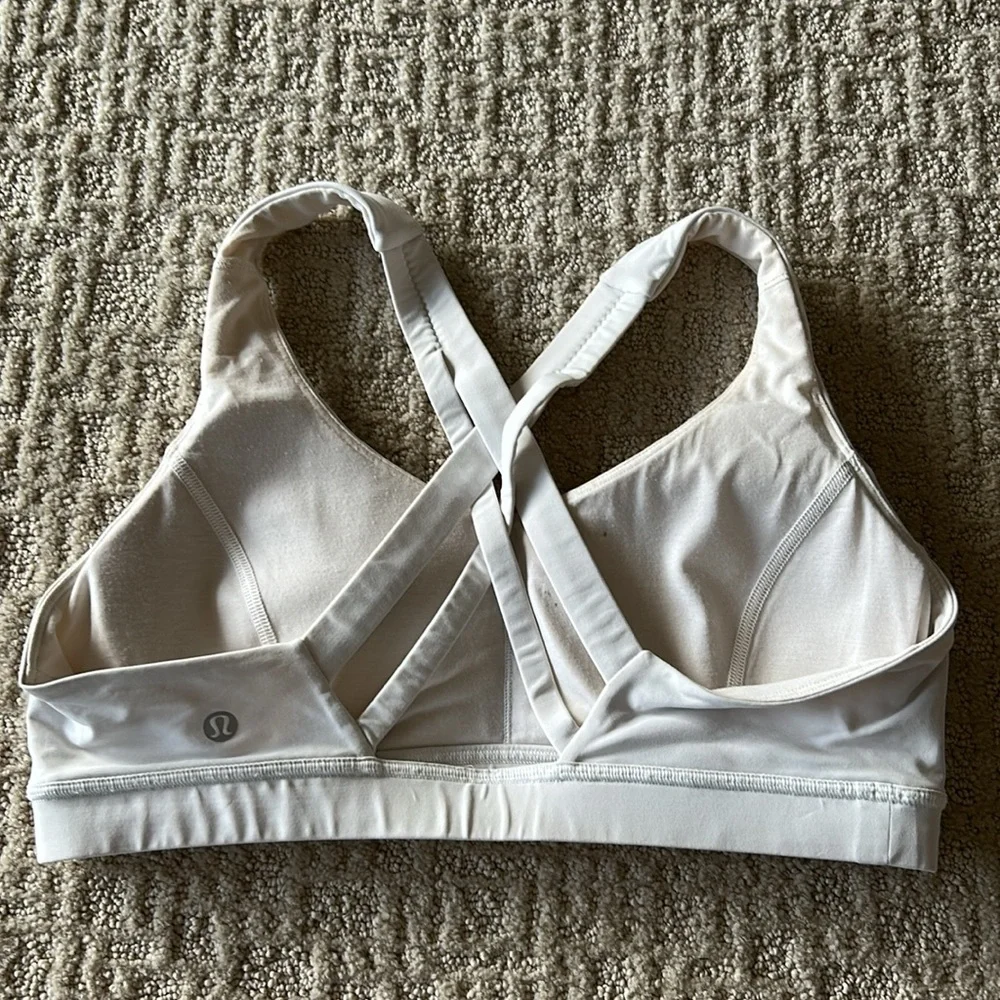GUC lululemon white sports bra - Picture 2 of 5